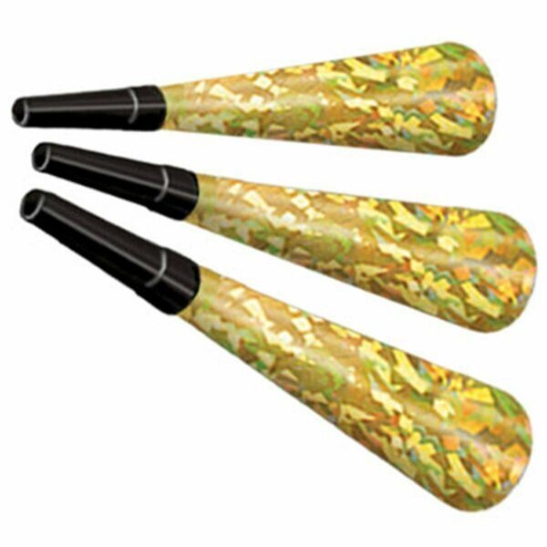 Swingin Gold Horns, 100PK, Beistle Co, Mfr#: 88657-100